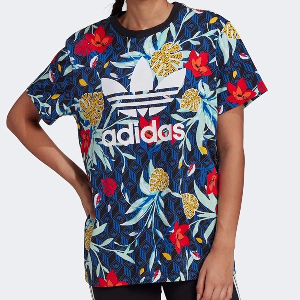 Adidas x HER Studio London Floral t-shirt, MEDIUM